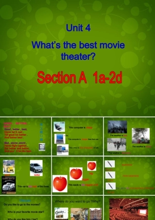 八年级英语上册 Unit 4 What s the best movie theater Section A 1课件 (新版)人教新目标版 课件