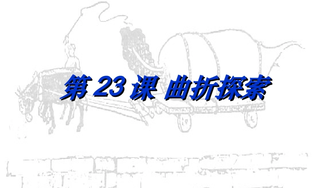 八年级历史下册 第23课 社会主义曲折探索课件 北师大版 课件