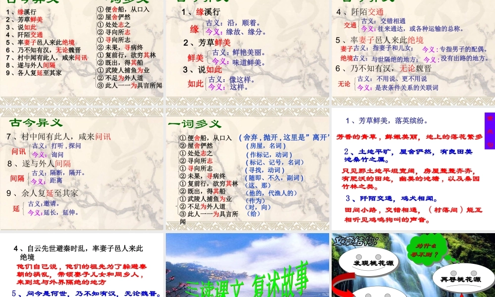 九年级语文(鼎湖山听泉)教学课件