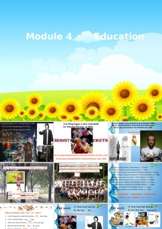 八年级英语上册 Module 4 Unit 1精品课件 外研版(小学起点)