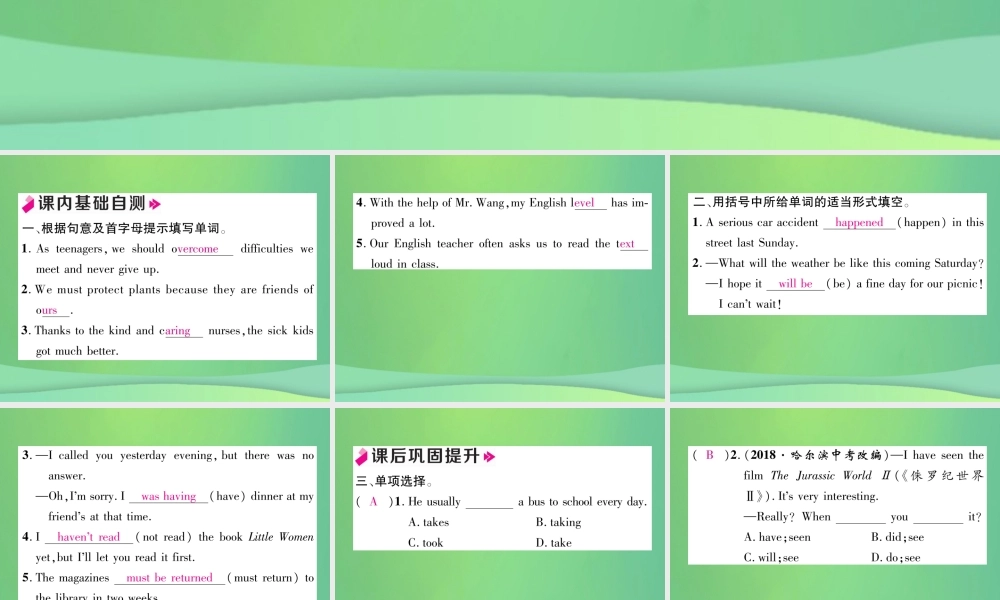 九年级英语全册 Unit 14 I remember meeting all of you in Grade 7(第3课时)课件 (新版)人教新目标版 课件