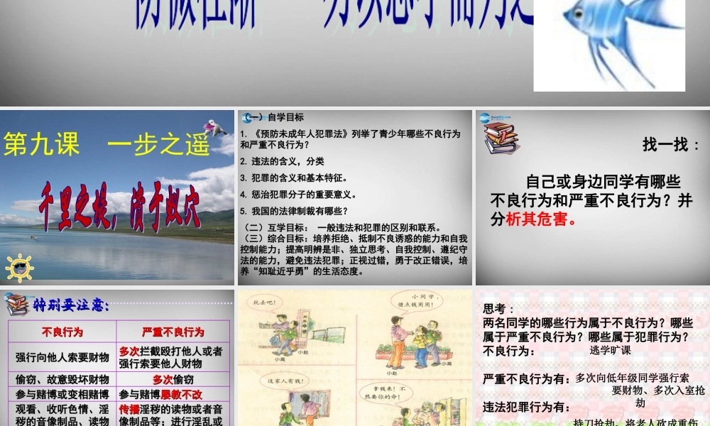 八年级政治上册 9 一步之遥课件 教科版 课件