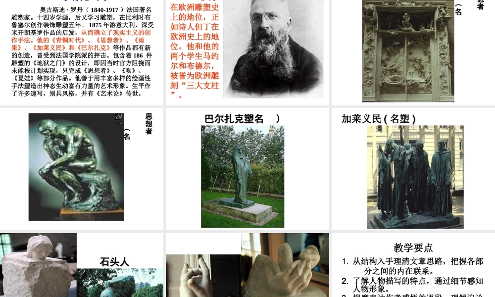 七年级语文(我从罗丹得到的启示)课件