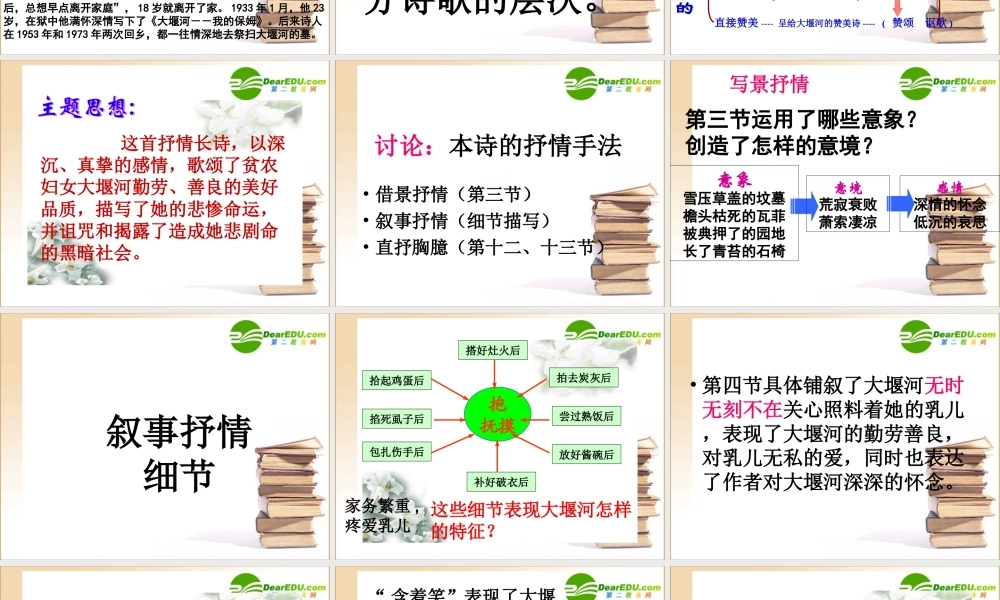 大堰河——我的保姆1 高一语文1.3(大堰河——我的保姆)精品课件新人教版必修1