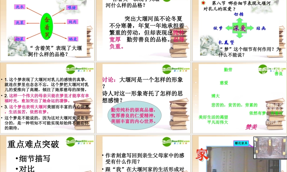 大堰河——我的保姆1 高一语文1.3(大堰河——我的保姆)精品课件新人教版必修1