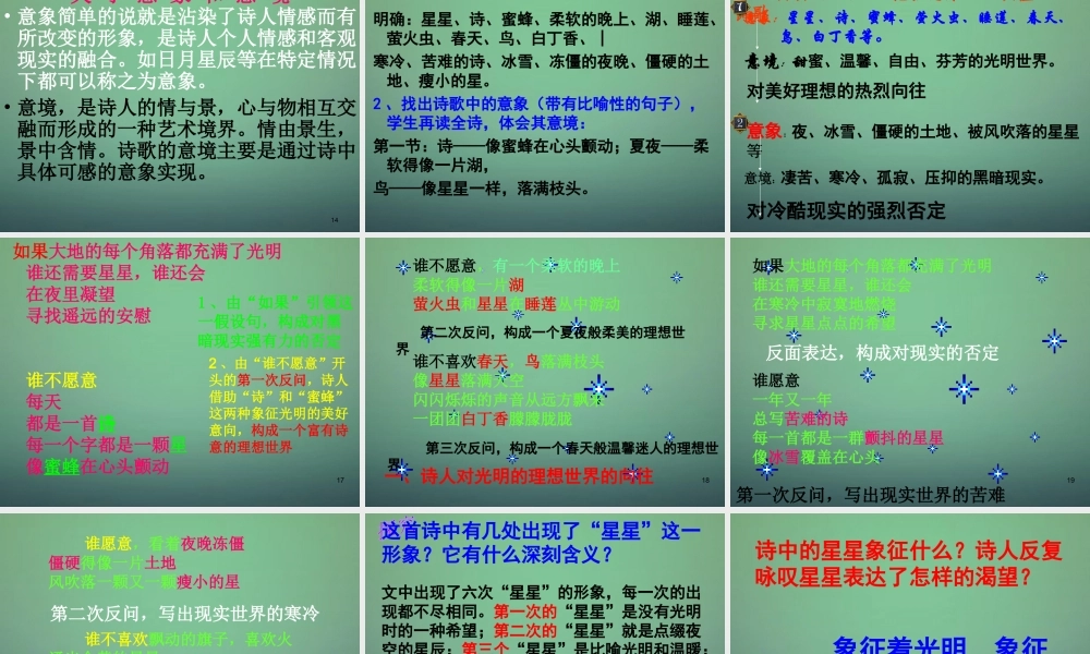 中学九年级语文上册 第3课(星星变奏曲)课件 新人教版 课件