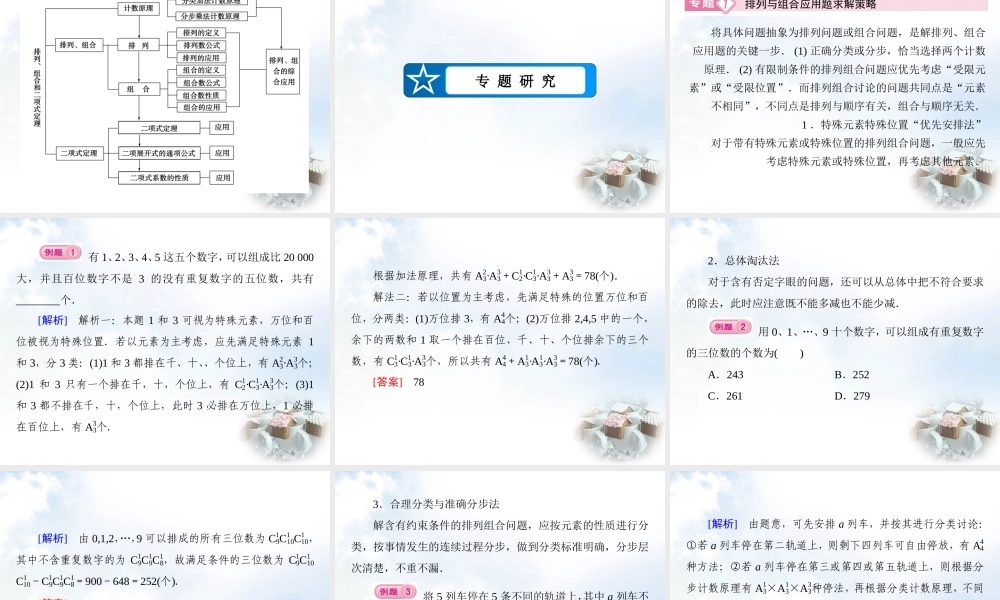 数学 第一章 计数原理章末归纳总结课件 北师大版选修2 3 课件