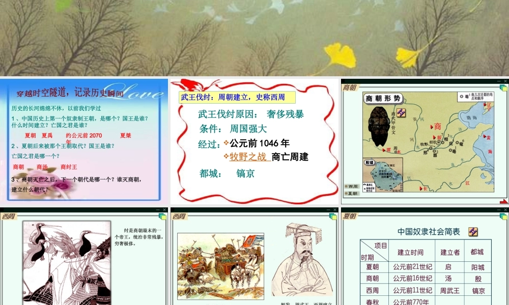 八年级历史上册 第四单元 第一课 礼乐文明的确立 ppt 课件