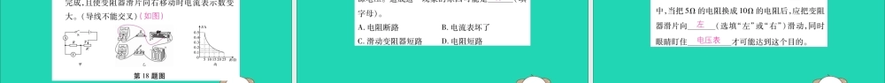 九年级物理全册 第十七章(欧姆定律)检测题课件 (新版)新人教版 课件
