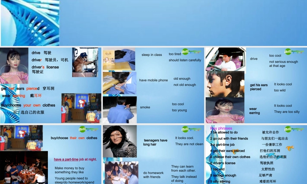 九年级英语 Unit3 section A课件 人教新目标版 课件