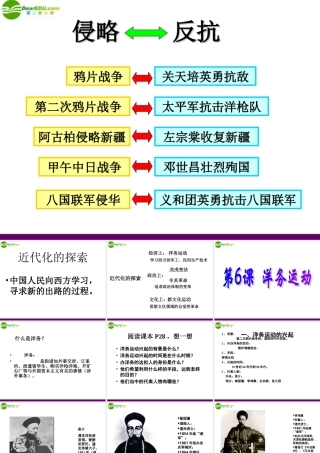 八年级历史上册 第6课(洋务运动)课件 人教新课标版 课件