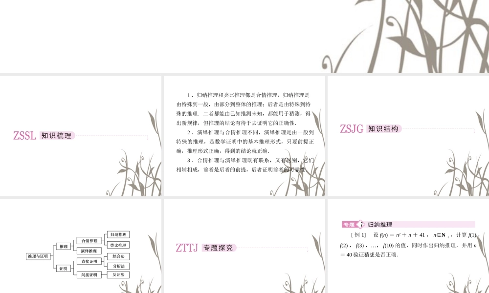 数学 2.、2章末课件 新人教A版选修1-2 课件