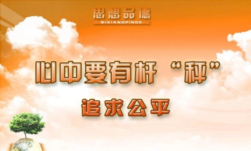 八年级政治下册 心中要有杆 秤 课件 北师大版 课件