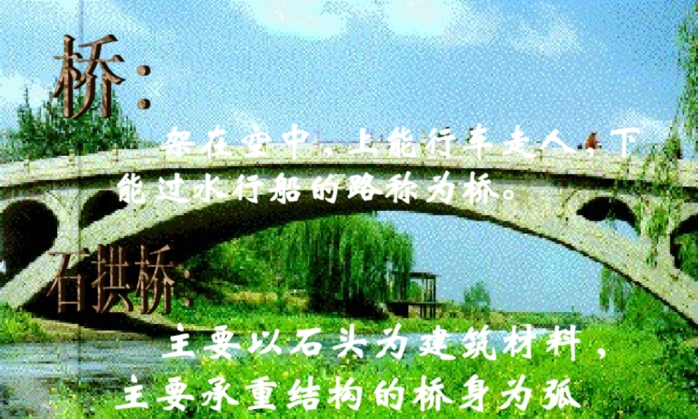 八年级语文上册 第11课(中国石拱桥)课件 人教新课标版 课件