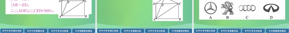 中考数学复习 第6章 投影与视图 第21课时 图形的对称与折叠(精讲)课件