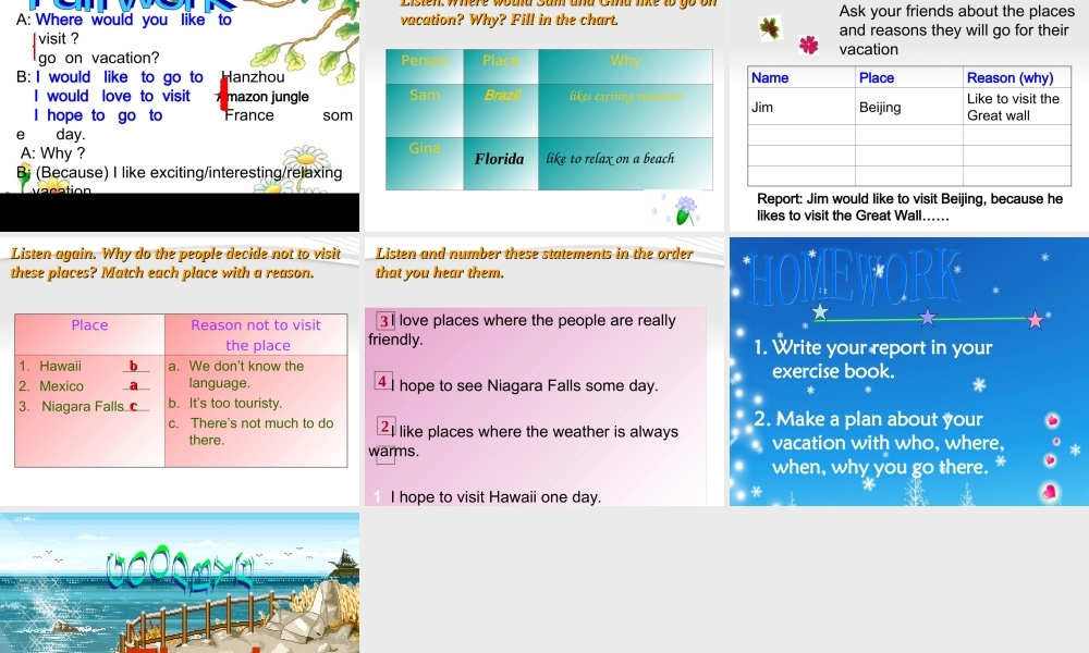 九年级英语 Unit 7 Section A课件 人教新课标版 课件