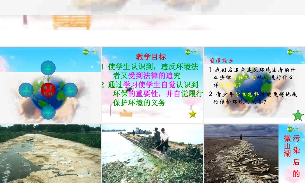 八年级政治下册 依法保护我们的家园课件 苏教版 课件