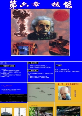 九年级科学上册 第六章第一节放射性及其应用课件 华东师大版 课件