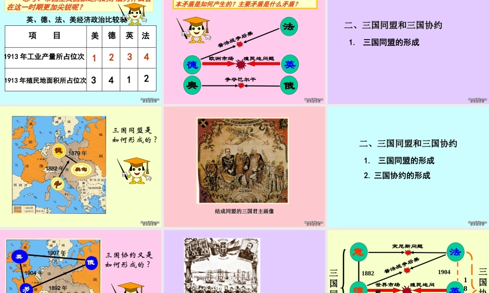 九年级历史欧洲两大军事集团的形成课件 岳麓版 课件