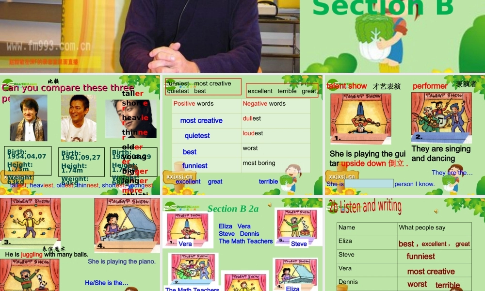 八年级英语上册 Unit12 period 3课件 人教新目标版 课件