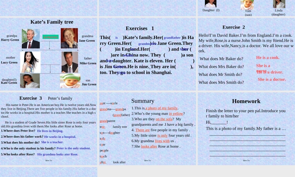七年级英语UNIT3 TOPIC2 I have a big family课件湘教版 课件