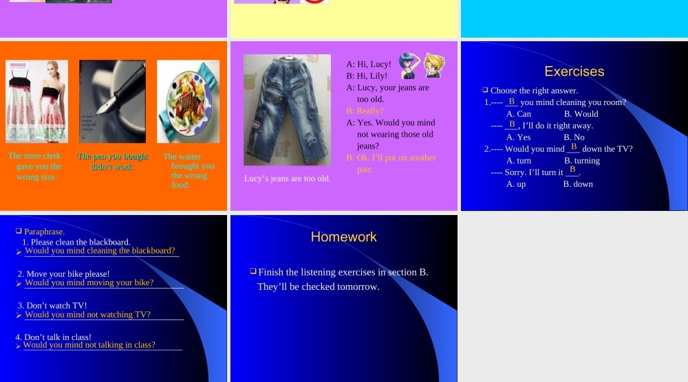 八年级英语上册Unit 7 Do you know them (ppt)新人教版 课件