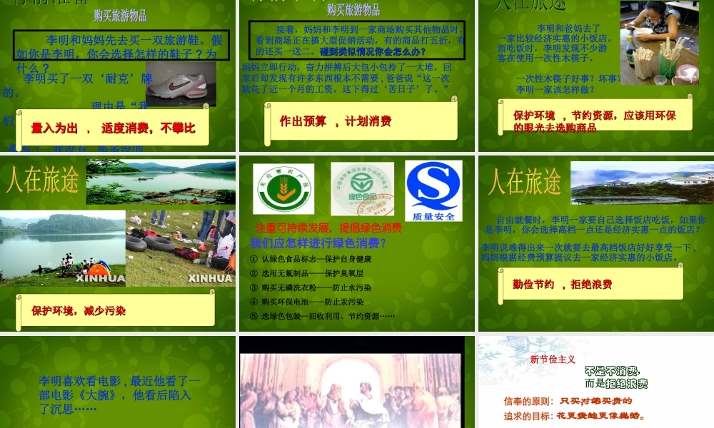 九年级政治全册(73 学会合理消费)课件 新人教版 课件