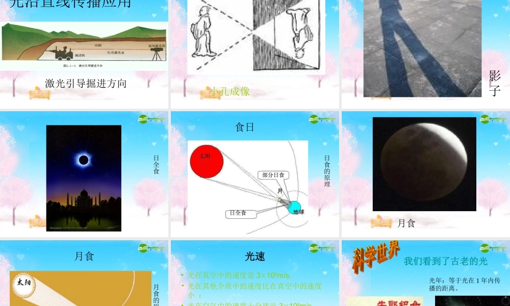 八年级物理上册 光的传播、反射和折射课件 人教新课标版 课件