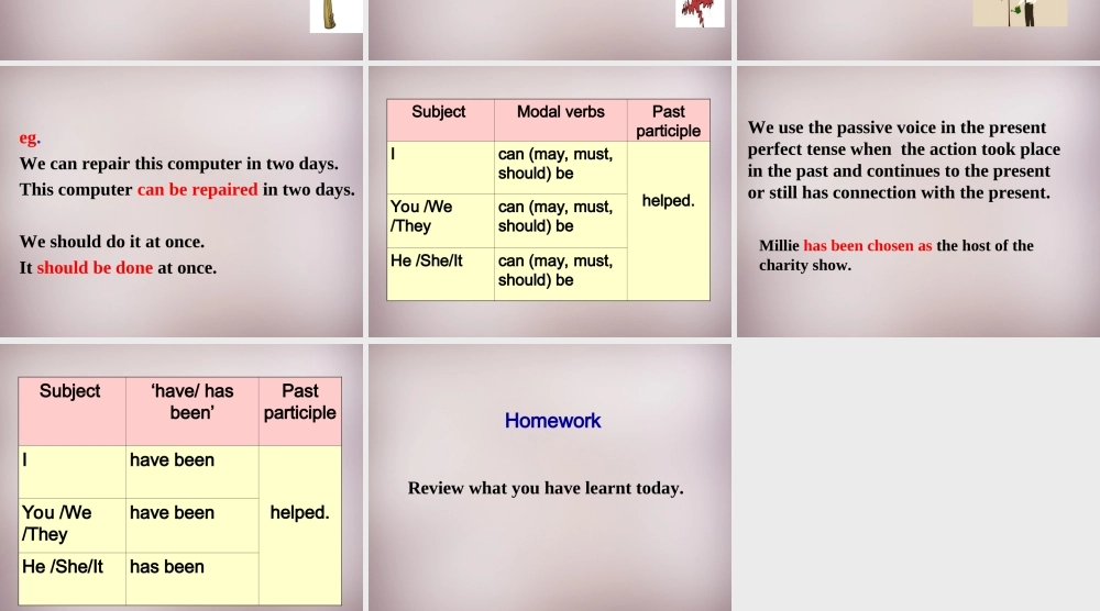 八年级英语下册 Unit 4 A charity show Grammar课件 牛津版 课件