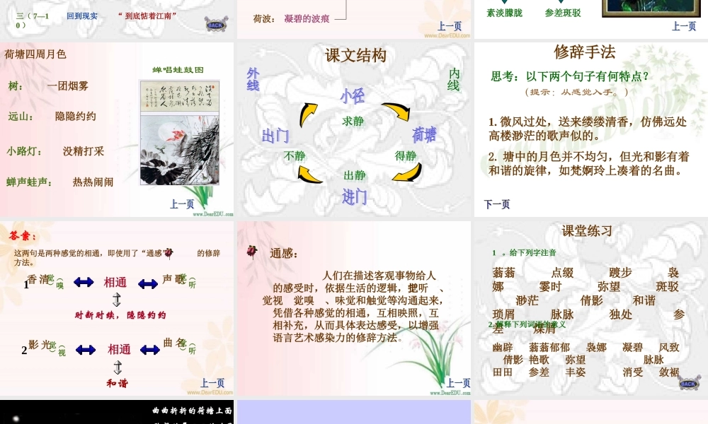 人教版高一语文荷塘月色 课件