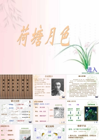 人教版高一语文荷塘月色 课件