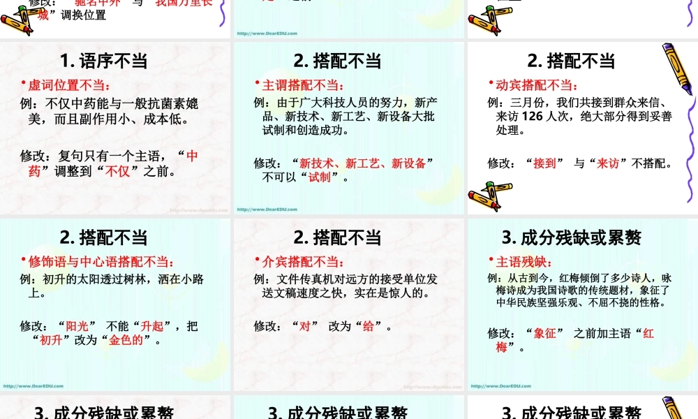 新课标高一语文基础知识句子专题 课件