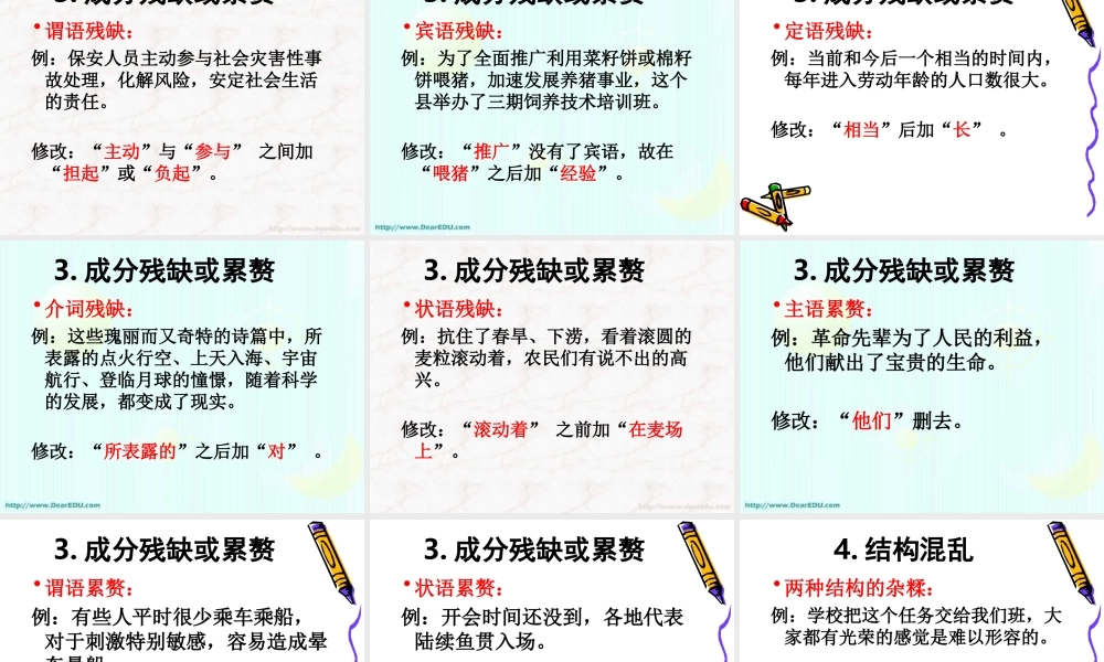 新课标高一语文基础知识句子专题 课件