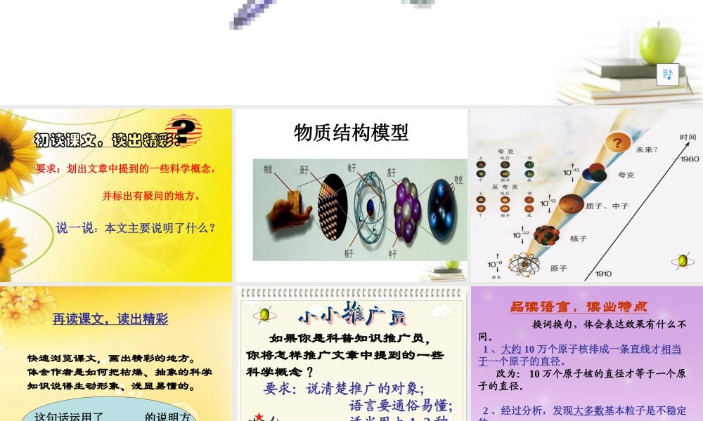 八年级语文下册 课堂教学资料 第14课 (叫三声夸克1)课件 苏教版 课件