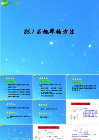 九年级数学上册 231求概率的方法 课件 北京课改版 课件