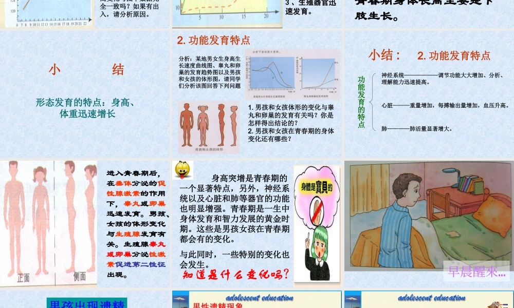 八年级生物上：3.2青春期发育课件济南版 课件
