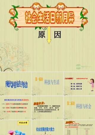 九年级政治(现代科技在身边)课件 人教新课标版 课件