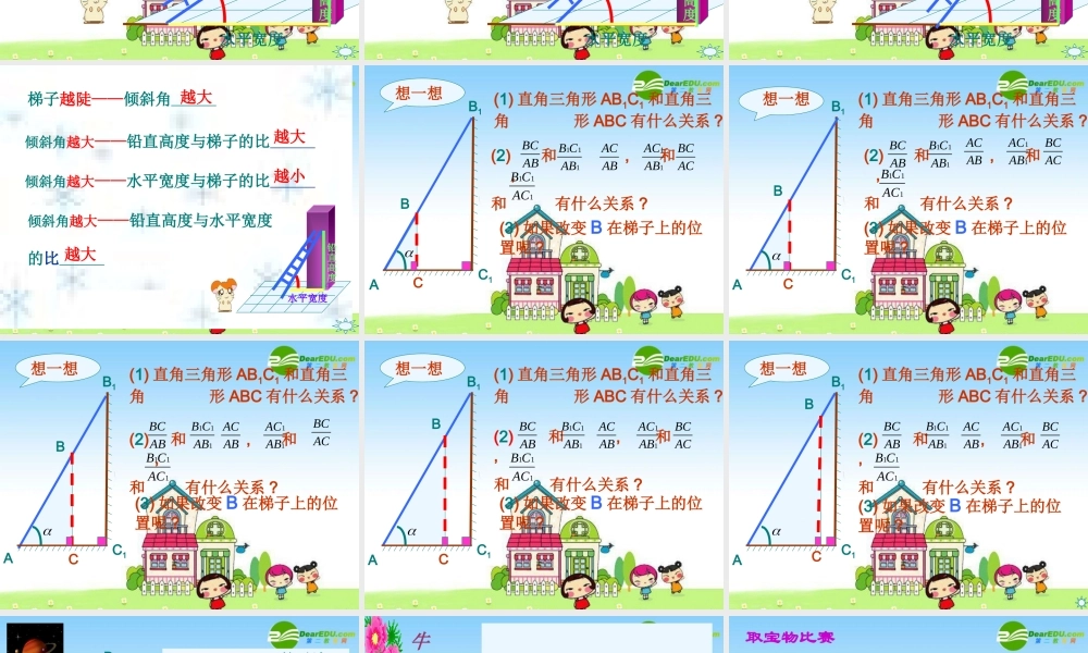 九年级数学下册：11锐角三角函数(第1课时)课件 浙教版 课件