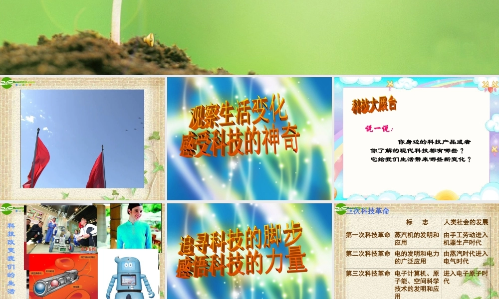 山东省八年级政治下册(现代科技在身边)(1)课件 鲁教版 课件