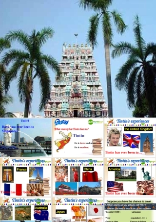 八年级英语下册第九单元阅读文章Have you ever been to Singapore课件 人教版新目标 课件