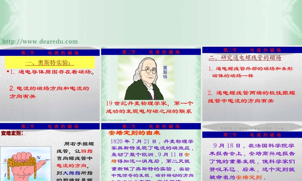 新课标初三物理电流的磁场 课件