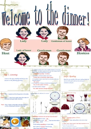 人教版高一英语unit6 Good manners reading课件