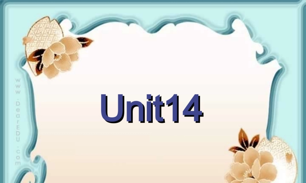 人教版高一英语Unit14 课件