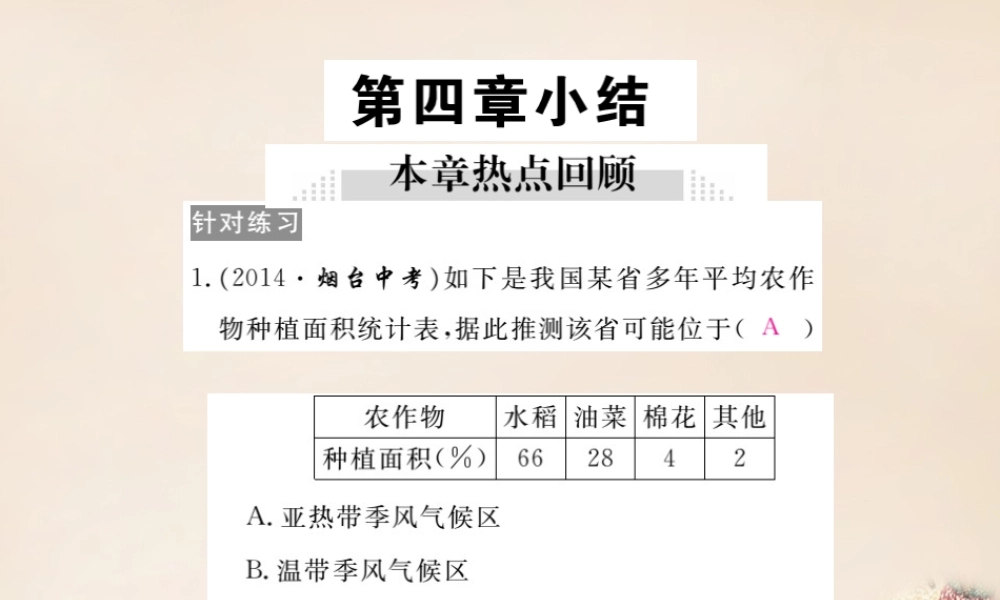 八年级地理上册 第四章 中国的主要产业小结课件 (新版)湘教版 课件