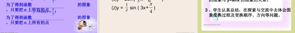 广东省佛冈一中高一数学函数y=Asinωxφ的图象说课课件