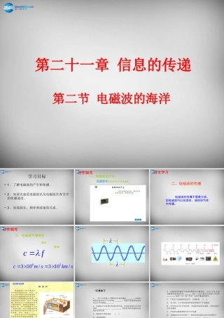 九年级物理全册 212 电磁波的海洋课件 (新版)新人教版 课件