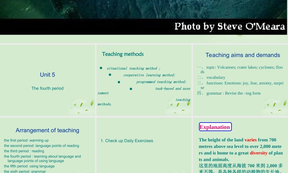 山东省沂水一中高二英语 Unit 5 the fourth period课件(21) 新人教版 课件