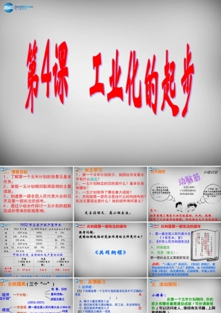八年级历史下册(第4课 工业化的起步)课件 新人教版 课件