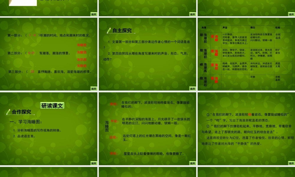 七年级语文下册 第2课(听潮)课件 北京课改版 课件
