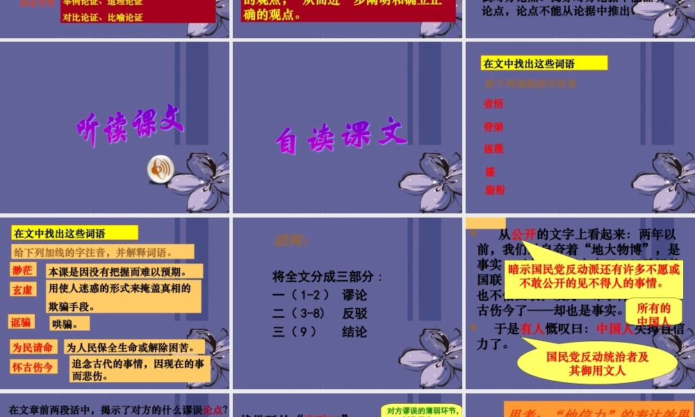 九年级语文 中国人失掉自信力了吗课件1 新人教版 课件